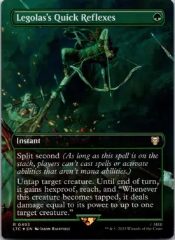 Legolas's Quick Reflexes (Borderless) R Commander LTC 493 FOIL NM - Image 1