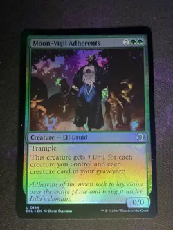 MTG * Moon-Vigil Adherents (Foil) Lorwyn Eclipsed * 1X * NN - Image 1