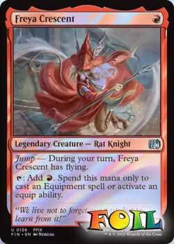 Freya Crescent 0138 MTG FINAL FANTASY Uncommon NP Foil - Image 1