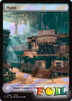 Plains 0295 MTG FINAL FANTASY Land NP Foil - Image 1