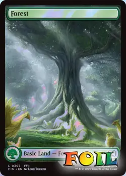 Forest 0307 MTG FINAL FANTASY Land NP Foil - Image 1