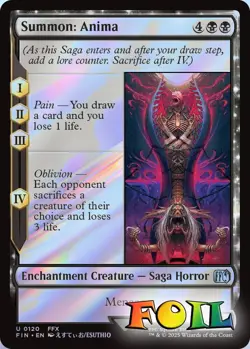 Summon: Anima 0120 MTG FINAL FANTASY Uncommon NP Foil - Image 1