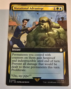 Mutational Advantage MTG Universes Beyond Extended Art R 0422 - Image 1