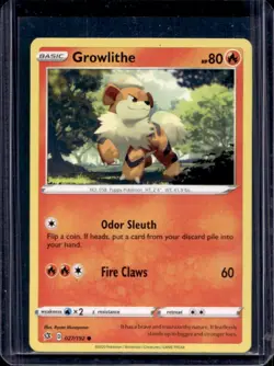 2020 Pokemon SWSH Rebel Clash Growlithe #027/192 - Image 1