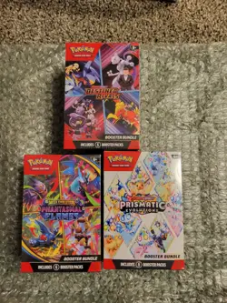 Pokemon Destined Rivals/Prismatic/Phantasmal Booster Bundle Lot SEALED In Pics - Image 1