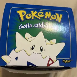 Pokemon Card 23K Gold Plated TOGEPI 1999 Burger King New in Box With Ball - Image 1