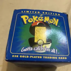 Pokemon Card 23K Gold Plated TOGEPI 1999 Burger King New in Box With Ball - Image 2