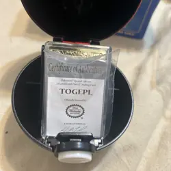 Pokemon Card 23K Gold Plated TOGEPI 1999 Burger King New in Box With Ball - Image 5