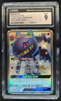 2019 Pokemon SM Hidden Fates Banette GX Shiny Vault Rare #SV61/SV94 CGC 9 - Image 1