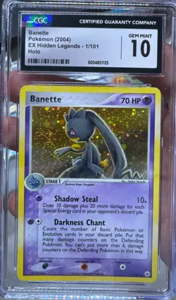2004 POKEMON EX HIDDEN LEGENDS #1 BANETTE-HOLO CGC 10 - Image 1