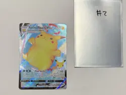 Pokemon 25th Anniversary Surfing Pikachu VMAX Holo Ultra Rare 009/025 NM - M - Image 1
