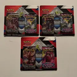 3 X Pokemon TCG Celebi Pin 2-Pack Blister Sealed Fusion Strike Rebel Clash 3 Qty - Image 2