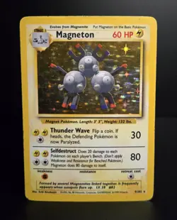 Pokemon TCG - MAGNETON - #9 - HOLO - RARE - UNLIMITED - BASE SET (1999) - HP/MP - Image 1
