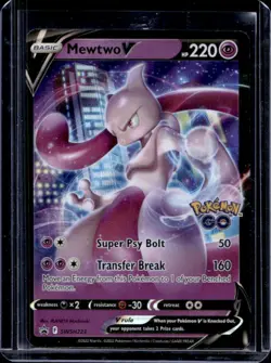 2019-2023 Pokemon SWSH Black Star Promos Mewtwo V #SWSH223 - Image 1