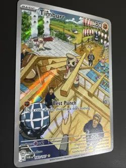 Pokemon TCG Timburr Illustration Rare SV06 Twilight Masquerade 183/167 NM - Image 4