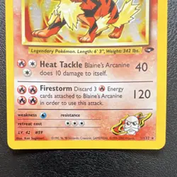 Blaine’s Arcanine Holo Rare Gym Challenge 1/132 Pokemon TCG NM - Image 4