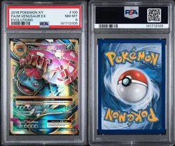 Pokemon XY Evolutions Mega Venusaur EX #100/108 2016 PSA 8 - Image 3