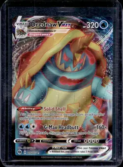 2020 Pokemon SWSH Champion's Path Drednaw VMAX Holo #015/073 - Image 1