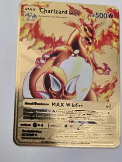 2020 Pokemon Max Charizard DX Dynamax #52/100 METAL EX+/NM - Image 4