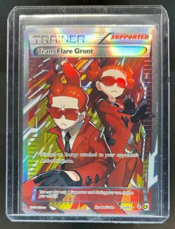 2017 Pokemon Team Flare Grunt Trainer Full Art FA #73a/83 - Image 1
