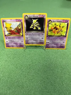 Pokemon Dark Alakazam 1/82 Team R 1st Edition Holo evo set. Rare swirl 💫 NM - Image 5