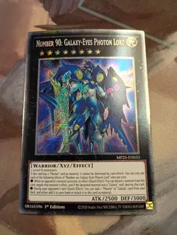 Number 90: Galaxy-Eyes Photon Lord - MP25-EN033 - Starlight Rare YuGiOh - Image 1