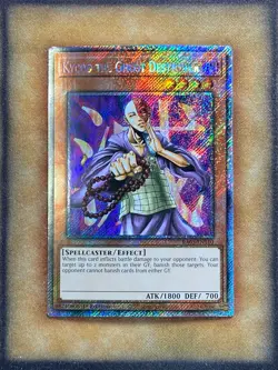 Yugioh Kycoo the Ghost Destroyer RA03-EN110 Platinum Secret Rare 1st Ed NM - Image 1