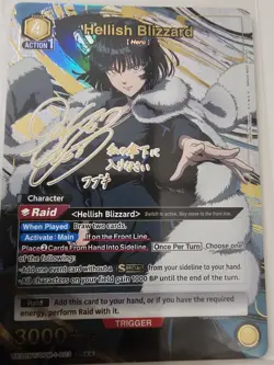 Union Arena One Punch Man UE06BT/OPM-1-023 Hellish Blizzard SR All three cards. - Image 1