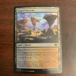 Card #259 1x - NM - Jagged Barrens - OTJ - Foil - Image 1