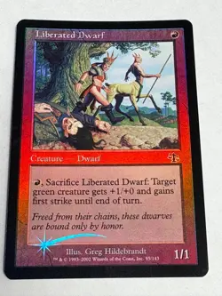 Liberated Dwarf FOIL Judgment NM Red Common MAGIC THE GATHERING CARD - Image 1