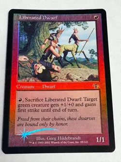 Liberated Dwarf FOIL Judgment NM Red Common MAGIC THE GATHERING CARD - Image 2
