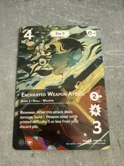 Critical Role: Fjord Full Art “Top 8” Promo Card - Enchanted Weapon Attack - Image 1