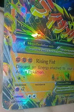 Pokemon TCG M Lucario EX Holo Card 55/111 XY-Furious Fists - Image 5