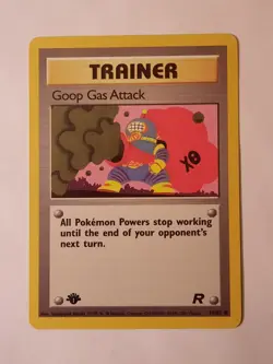 Pokemon Card Team Rocket 1st Edition Regular Finish Goop Gas Attack 78/82 - Image 1