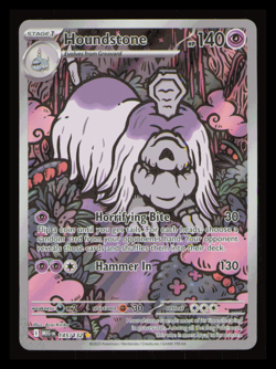 Pokemon Houndstone Card 145/132 Rare Holo Mega Evolution NM - Image 1