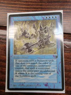 MTG - Magic the Gathering - Invoke "Prejudice" - Legends - Banned Card - Rare - Image 1