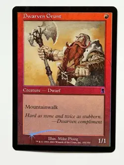 Dwarven Grunt Odyssey Foil Magic The Gathering MTG Card - Image 1