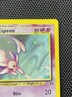 Espeon 1/75 Neo Discovery 1st Edition Holo Pokemon Card LP/NM - Image 3