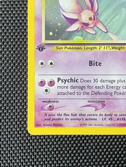 Espeon 1/75 Neo Discovery 1st Edition Holo Pokemon Card LP/NM - Image 5