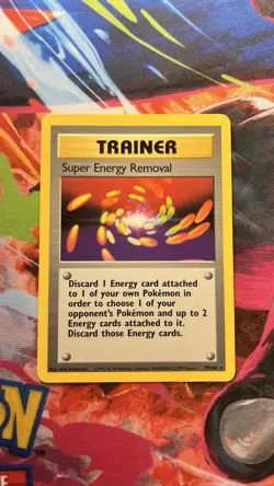 Pokemon TCG Super Energy Removal Trainer Card Base Set 79/102 Unlimited Rare - Image 1