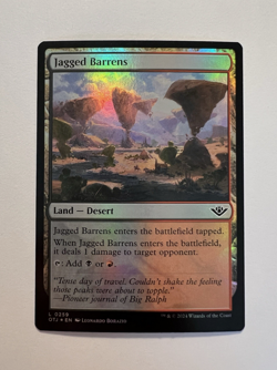 Jagged Barrens - FOIL - MTG Outlaws of Thunder Junction - NM - Image 1