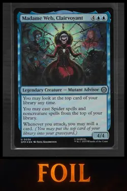 MTG Marvel's Spider-Man #36 Madame Web, Clairvoyant Foil - Image 1