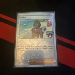 Pokemon TCG: Surfer 187/191 Regional Championships Promo x1 Surging Sparks - Image 1