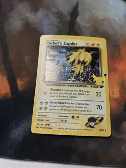 Rocket's Zapdos - Celebrations: Classic Collection Holo 15/132 Pokemon TCG - Image 1