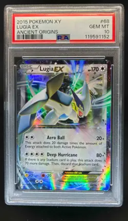 2015 Pokemon XY Ancient Origins Lugia Promos Holo #68/98 PSA 10 - Image 1