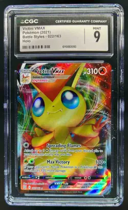 2021 Pokemon SWSH Battle Styles Victini VM #022/163 CGC 9 - Image 1
