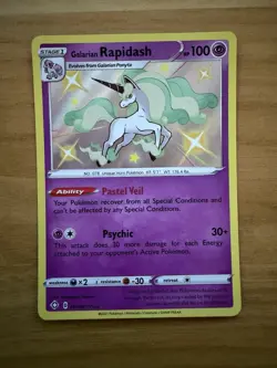 Pokemon Galarian Rapidash SV048 Shiny Near Mint Pack Fresh - Image 1