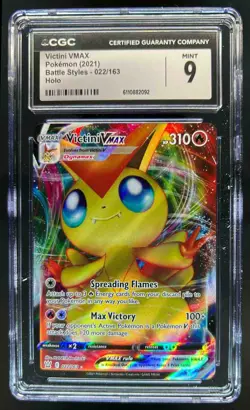 2021 Pokemon SWSH Battle Styles Victini VM #022/163 CGC 9 - Image 1