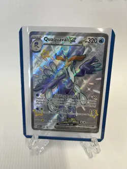 Pokemon Quaquaval EX SVP 084 Black Star Promo Full Art NM *Regular Size* - Image 1