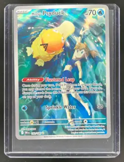 2025 Pokemon Destined Rivals Misty's Psyduck Illustration Rare #193/182 - Image 1